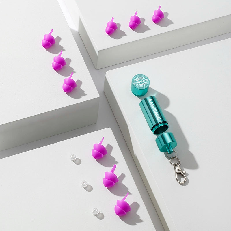 Festival PRO earplugs, filters and Carrying case layout