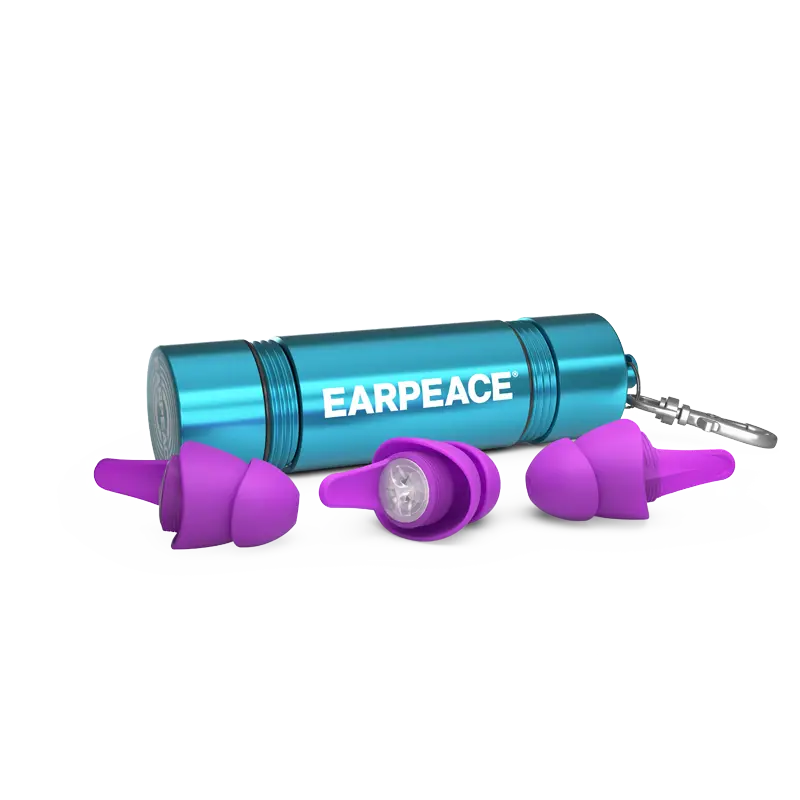 Festival PRO earplugs and case horizontal