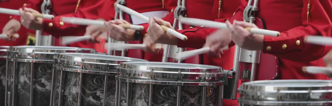 Load video: Marching band drummers